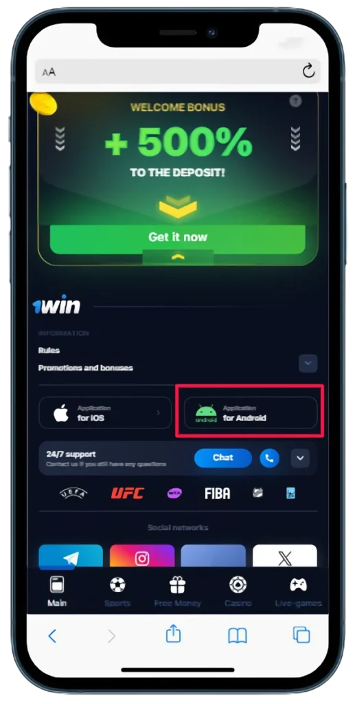 1win app android apk